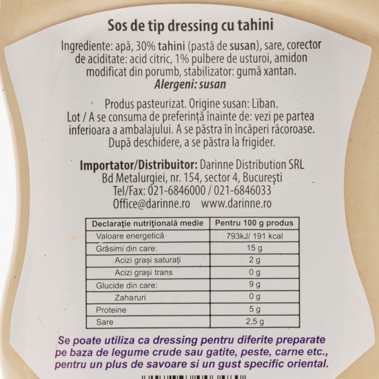 Dressing cu tahini 280g