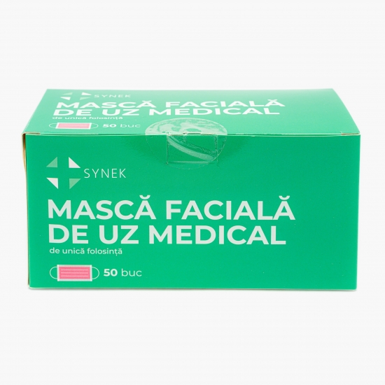 Măști faciale roz pentru adulți 50 buc