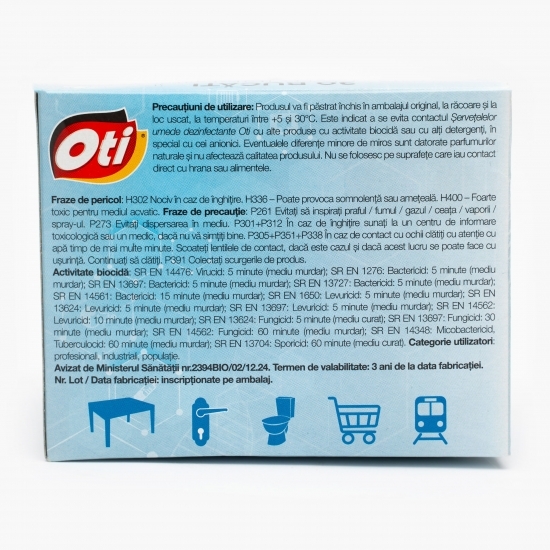 Servețele umede dezinfectante ambalate individual 30 buc