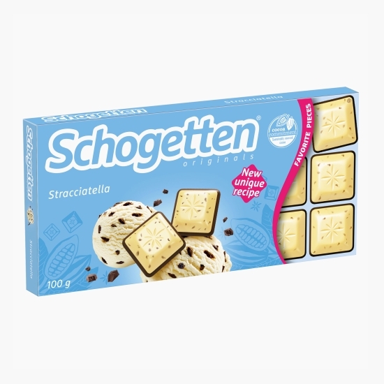 Ciocolată albă cu cremă stracciatella 100g