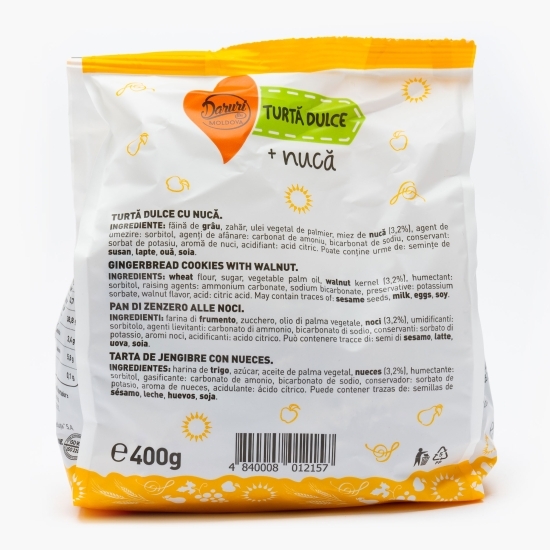 Turtă dulce cu nucă 400g