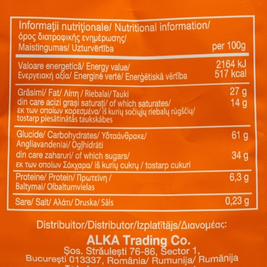 Napolitane cu cremă de cacao 180g