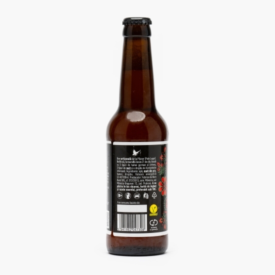 Bere blondă nefiltrată Pilsner, ediție specială Dirty Shirt, 0.33l
