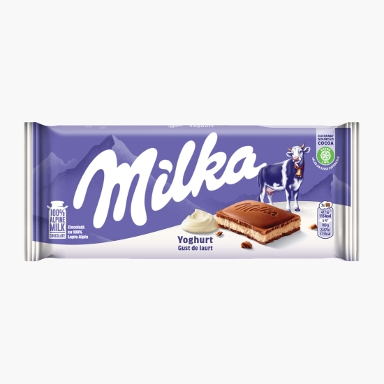 Ciocolată cu lapte, cu gust de iaurt 100g