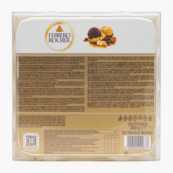 Praline crocante cu ciocolată, napolitană și alune de pădure 24 buc (300g)