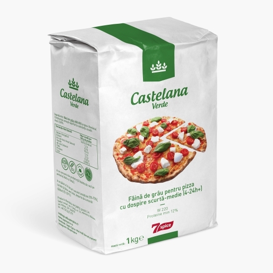 Făină de grâu pentru pizza Castelana Verde 1kg