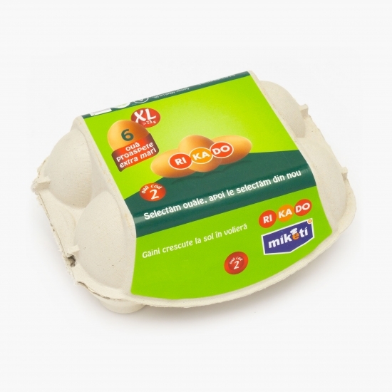 Ouă mărimea XL cod 2, 6 buc 