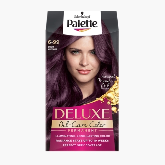 Vopsea de păr permanentă Deluxe Oil-Care, 6-99 ametist luminos, 135ml