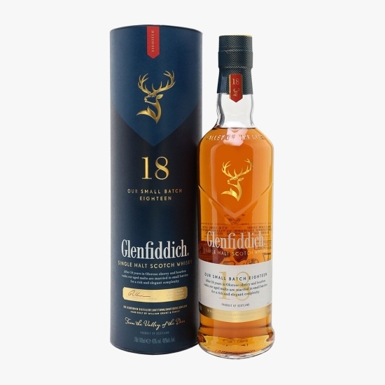 Whisky Single Malt, 18 YO, 40%, Scotland 0.7l + cutie