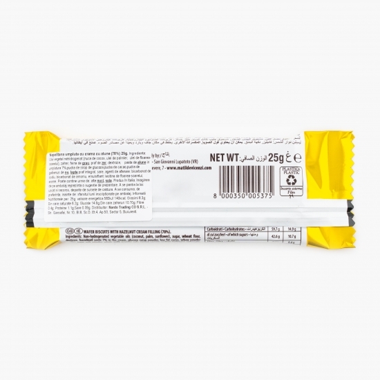 Napolitană umplută cu cremă de alune 25g