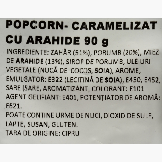 Popcorn glazurat cu arahide 90g