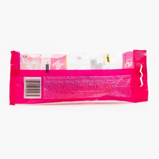 Aparat de ras pentru femei Twin Lady 2 lame, 5 buc