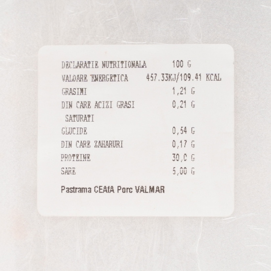 Pastramă din ceafă de porc 350g