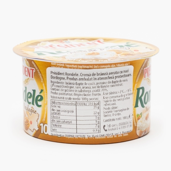 Cremă de brânză aerată Rondelé cu nuci Dordogne 100g