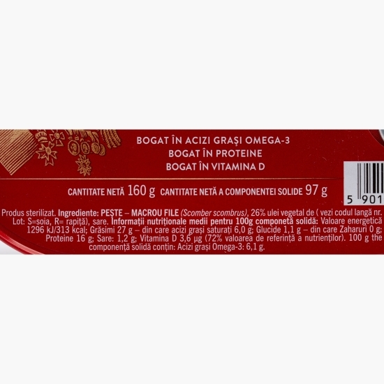 Macrou în ulei 160g