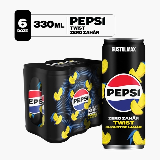 Băutură carbogazoasă aromă cola Twist Zero Zahăr 6x0.33l