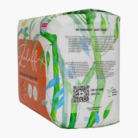 Scutece chiloțel din bambus mărimea 4, 9-14 kg, 28 buc