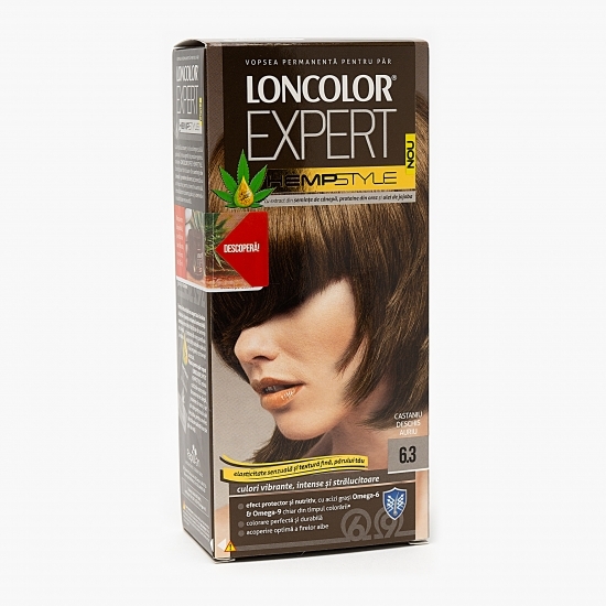 Vopsea permanentă pentru păr Expert Hempstyle 6.3 Castaniu deschis auriu 100ml