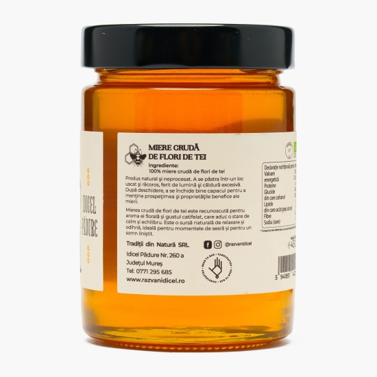 Miere de tei crudă eco 450g
