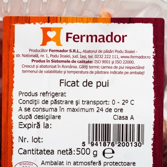Ficat de pui 500g