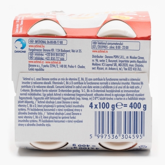 Iaurt cu cireșe și vitamina C 4x100g