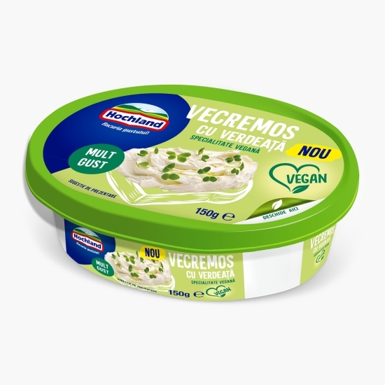 Specialitate tartinabilă vegană cu verdeață Vecremos, 150g
