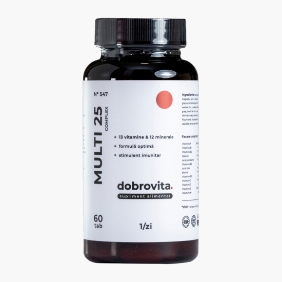MULTI25 Complex (13 Vitamine & 12 Minerale), 60 tablete