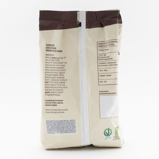 Biscuiți eco inimioare fără zahăr cu ciocolată neagră 200g