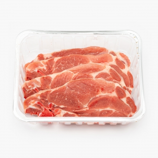 Ceafă de porc cu os feliată 750g