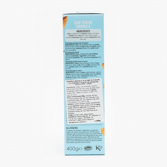 Granola migdale și alune de pădure 400g