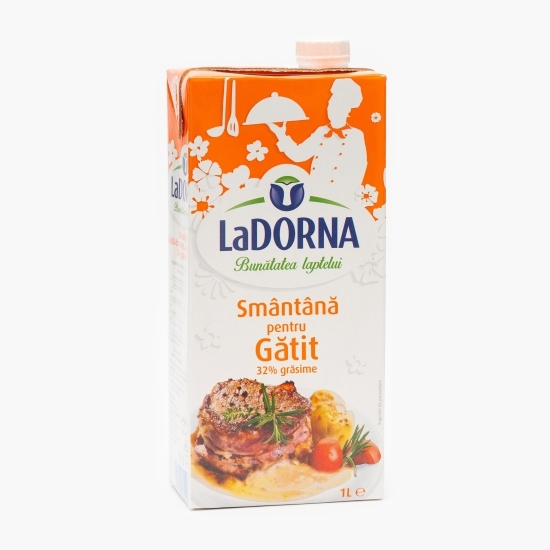 Smântână lichidă UHT pentru gătit 32% grăsime 1l