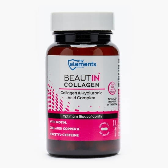 Complex colagen și acid hialuronic cu biotină 30 capsule