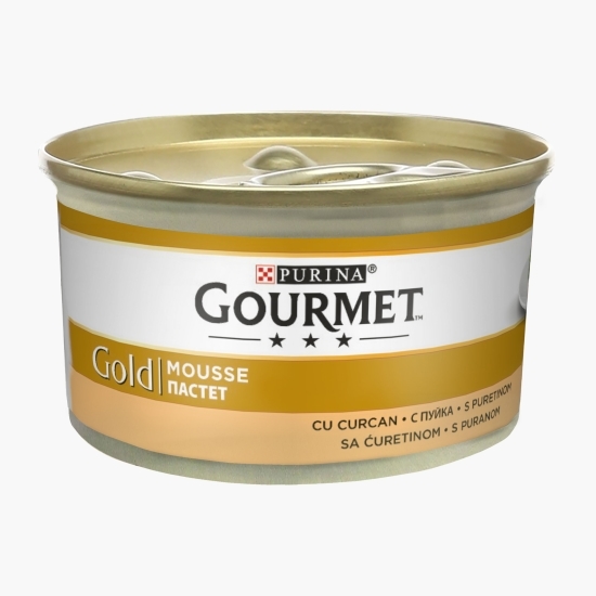 Hrană umedă pentru pisici, 85g, mousse curcan 