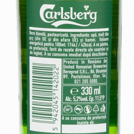 Bere blondă sticlă 0.33l