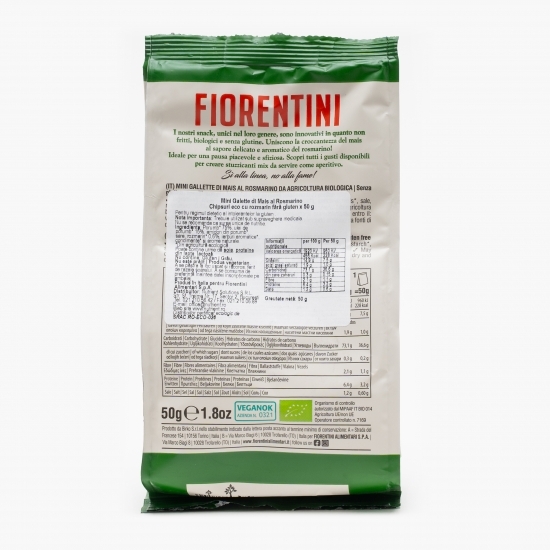 Chipsuri eco din porumb cu rozmarin fără gluten 50g