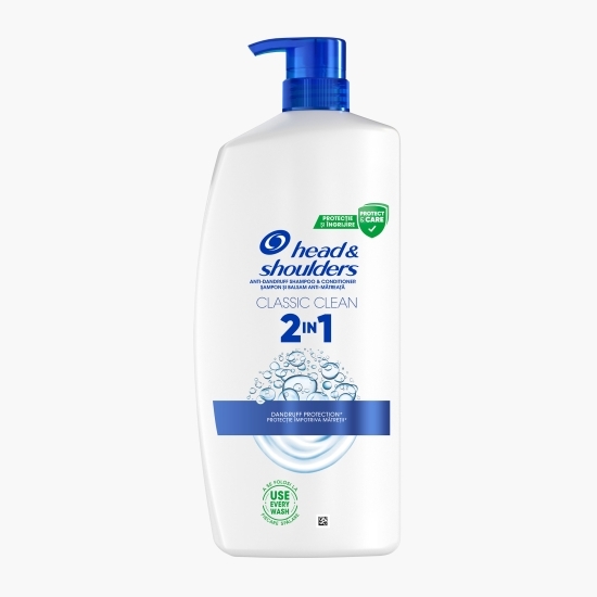 Șampon anti-mătreață Classic Clean 2-in-1 pentru păr normal, 800ml