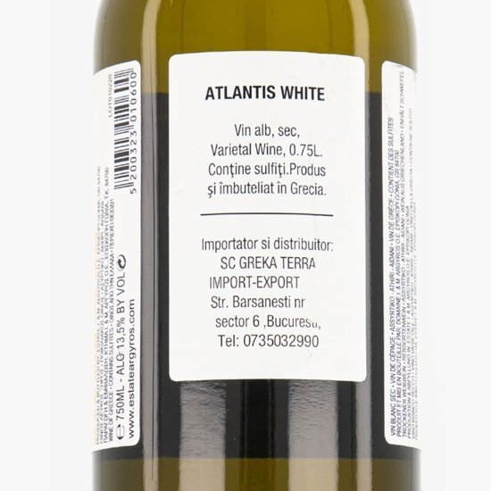 Vin alb sec Assytiko & Athiri, 13.5%, 750ml