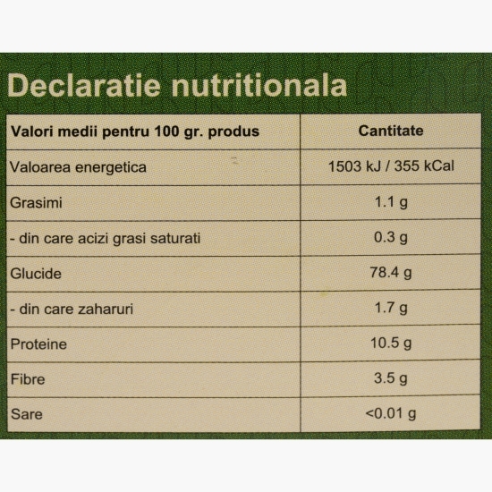 Paste de casă Tagliatelle cu germeni de grâu și spanac 250g