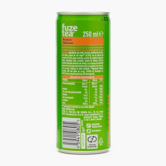 Ceai negru cu piersici și hibiscus, doză 250ml