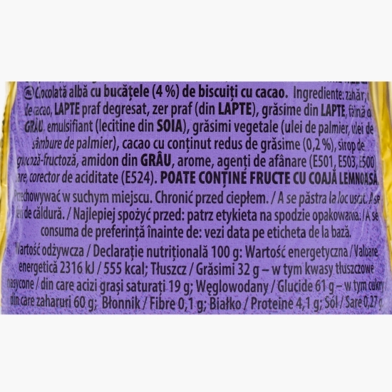 Figurină de ciocolată albă și Oreo Moș Crăciun 95g