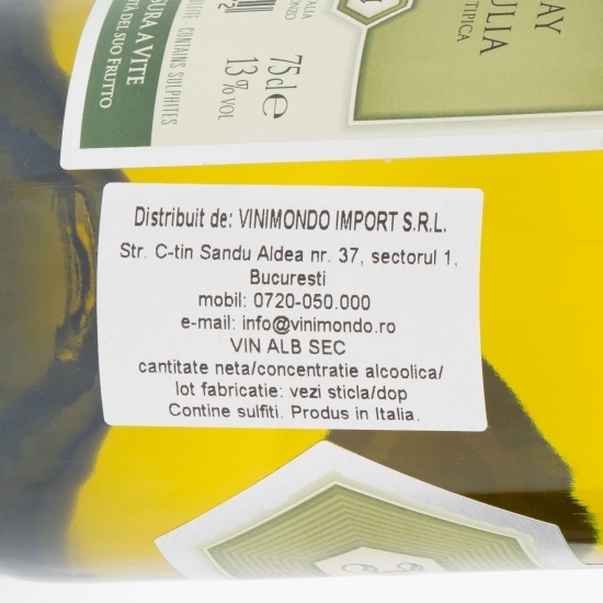 Vin alb sec Chardonnay 750ml