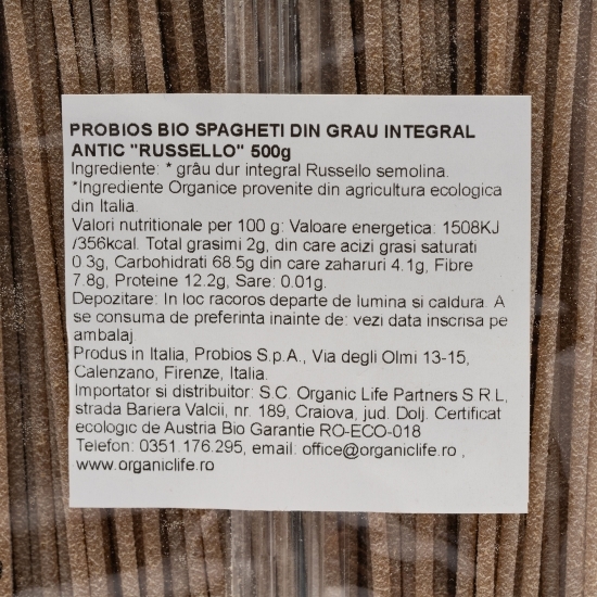 Spaghetti de grâu antic Russello Eco 500g