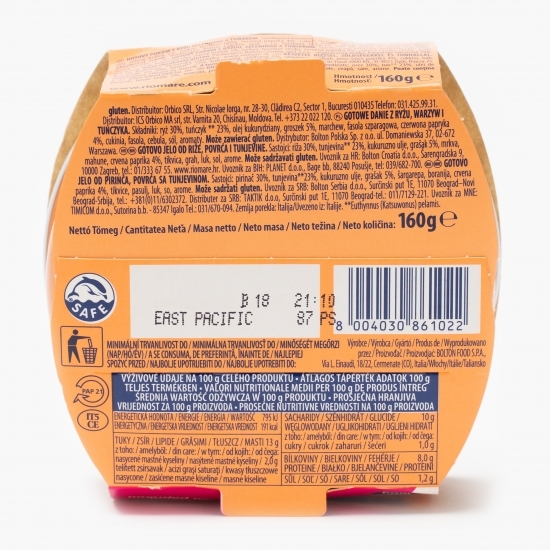 Gustare din orez cu legume și ton, Insalatissime 160g