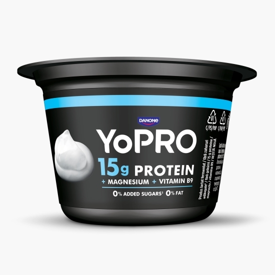  Produs lactat fermentat natur, bogat in proteine, 0% grăsime, 160g