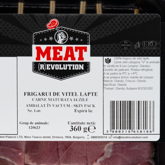 Frigărui de vițel lapte, maturat 14 zile 360g