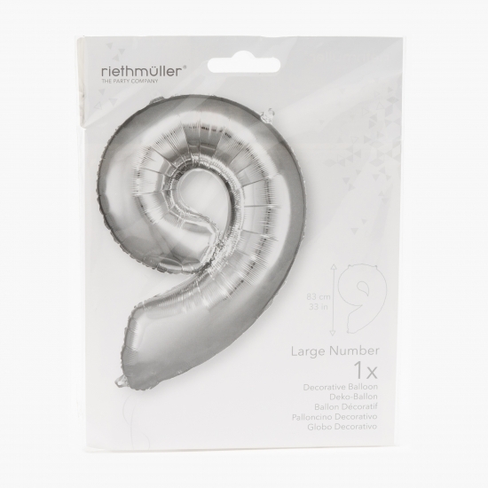 Balon folie cifra 9, 83 cm