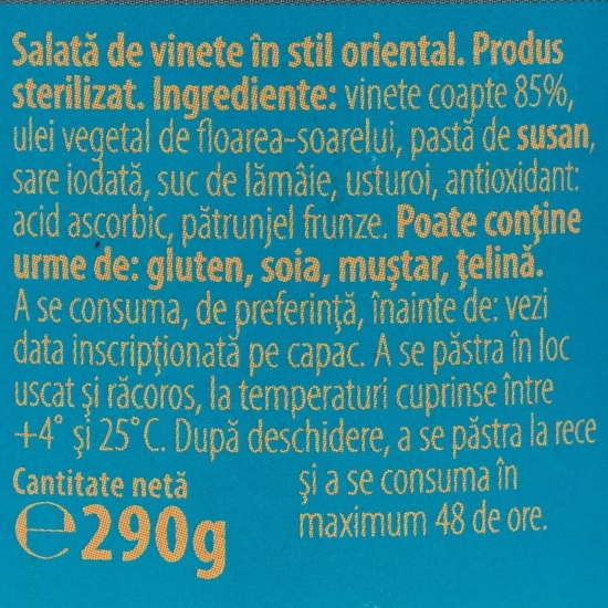 Salată de vinete în stil oriental Baba Ganoush 290g