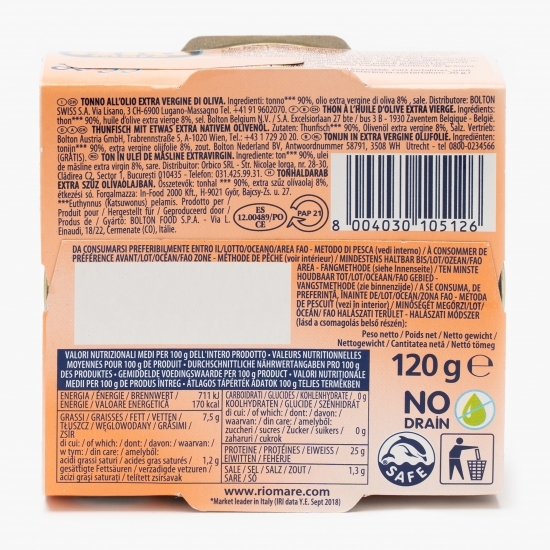Ton în ulei de măsline extravirgin, Leggero 120g