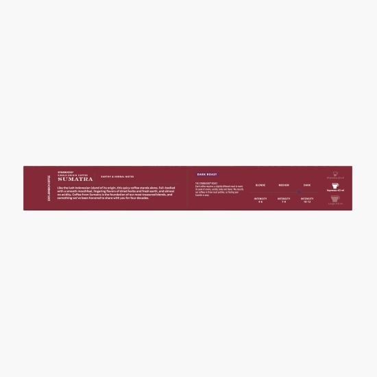 Sumatra single-origin, 10 băuturi, 55g, capsule cafea