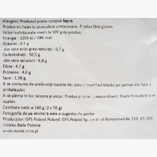 Chifle hamburger, fără gluten 140g